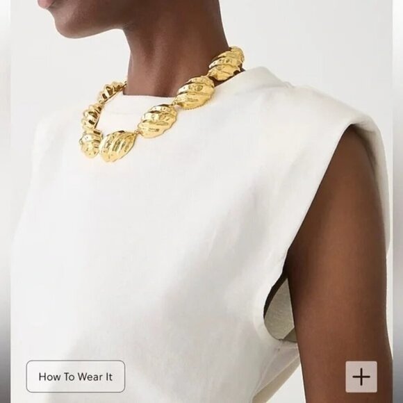 J. Crew Women's Mariner Jersey Muscle Tee White Size Large NWT - Picture 2 of 6